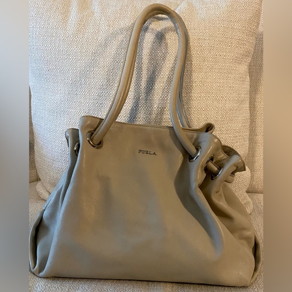Furla Taupe Leather Top Handle Bag. Excellent used condition. Preloved - Picture 8 of 15